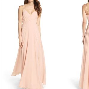 Chiffon floor length dress